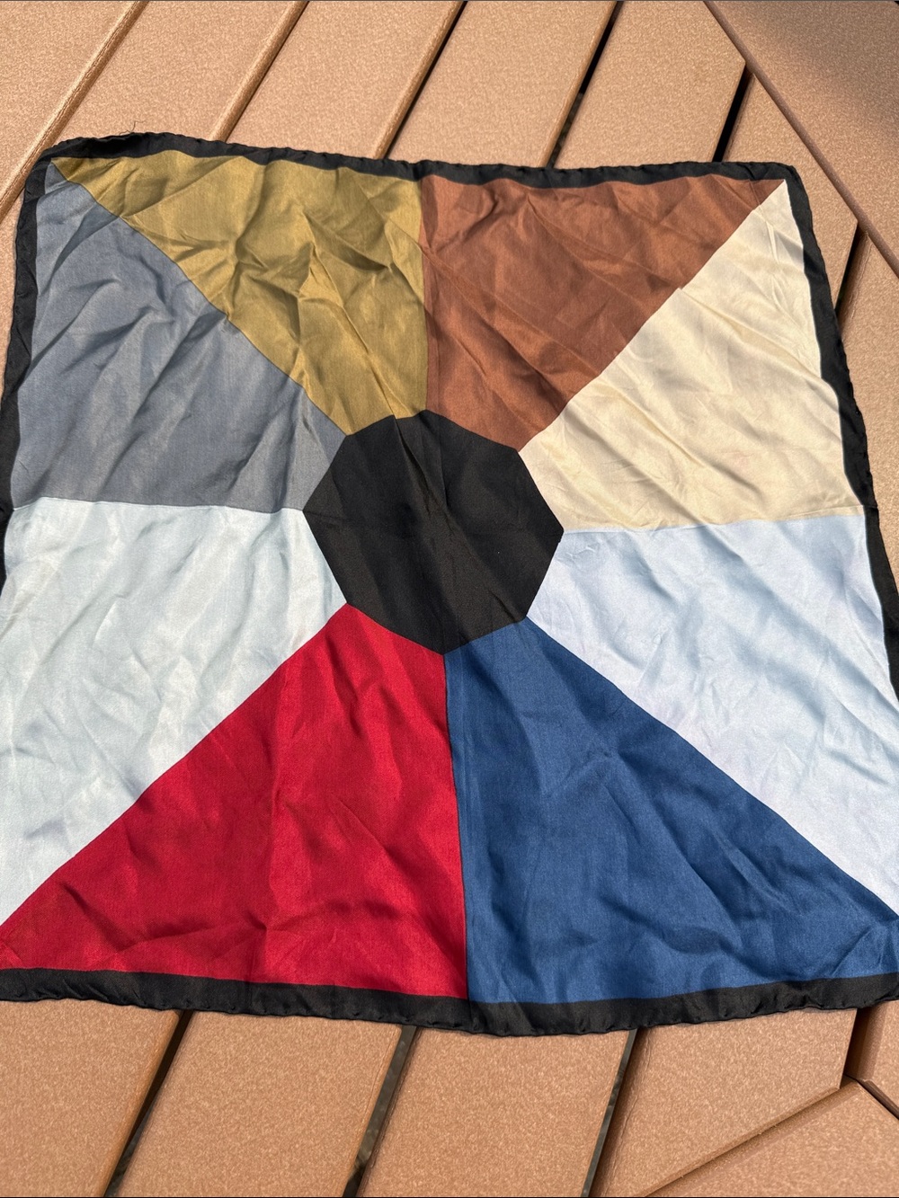 Ashear 100% Silk Pocket Square Nine Color Made in Italy Vintage 80s